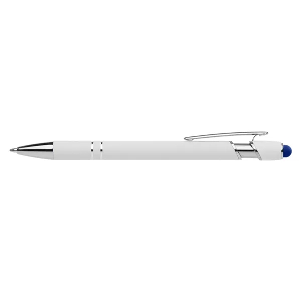 Click action rubber finished aluminum stylus pen with chrome accents.... from ASI 68190 Lungsal / Lungsal