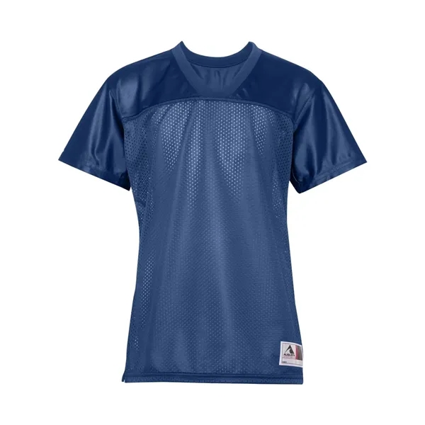 3.35 oz., 100% polyester tricot mesh Juniors' replica football t-shirt.... from ASI 84358 S&S Activewear