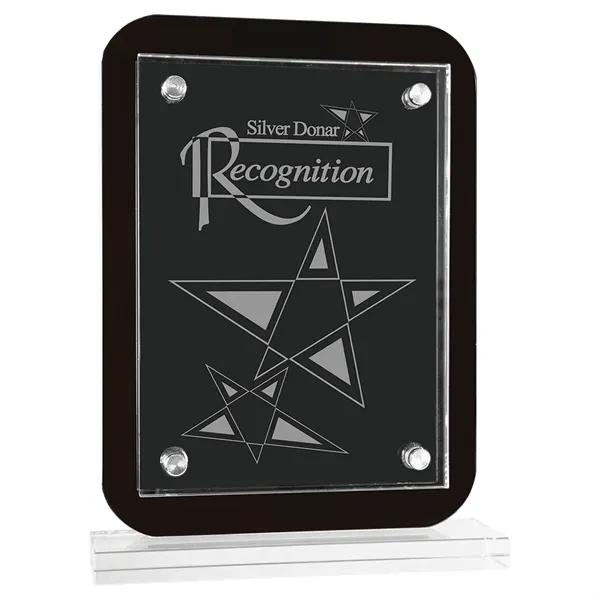 7 1/2" x 2" x 10" black K5 glass standup plaque... from ASI 74601 Calico