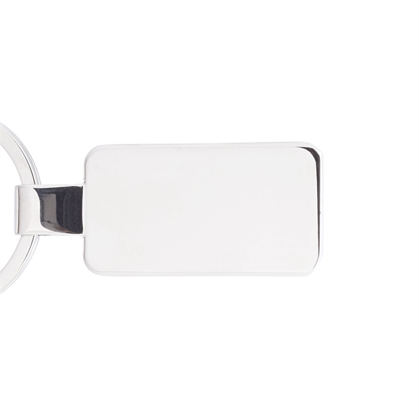Flat keychain made of metal measuring 0.75" W x 3.25" H... from ASI 39552 BEL Promo