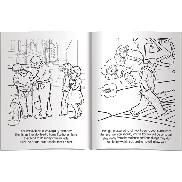 Coloring Book - Don't Mess With Gangs... from ASI 54100 Fields Manufacturing Inc / Better Life Line