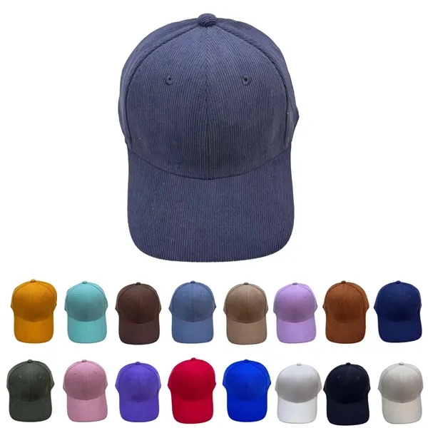 Vintage corduroy structured cap with adjustable buckle, perfect for custom imprint... from ASI 72657 Active Life Promo / Active Life