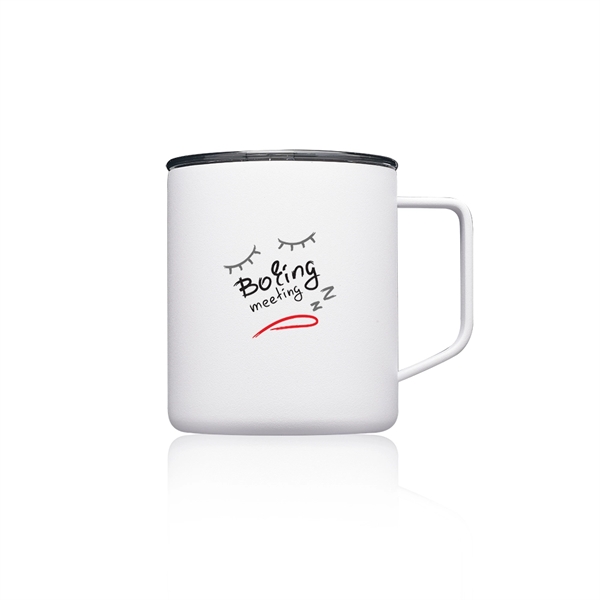 13.5 oz. powder coated stainless steel travel mug with double wall... from ASI 39552 BEL Promo