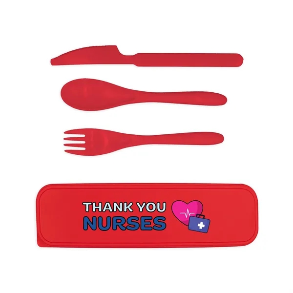 Utensil set includes spoon, knife, and fork all in a 2... from ASI 54040 Fey Promo