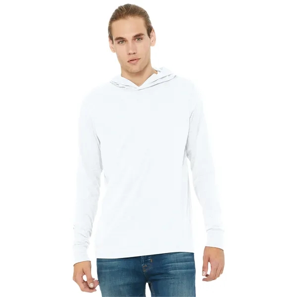 BELLA+CANVAS Unisex Jersey Long Sleeve Hoodie.... from ASI 84863 SanMar