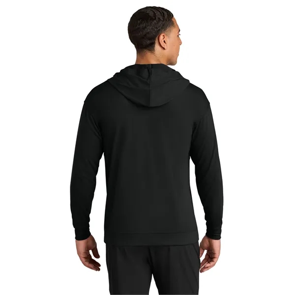 A4 Softek Long Sleeve Hooded Tee... from ASI 84863 SanMar