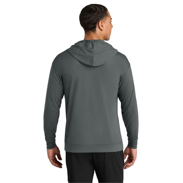 A4 Softek Long Sleeve Hooded Tee... from ASI 84863 SanMar