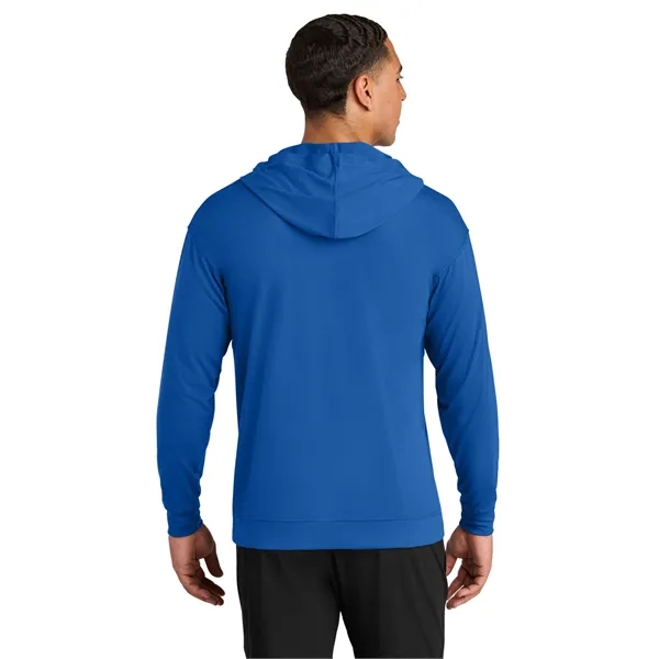 A4 Softek Long Sleeve Hooded Tee... from ASI 84863 SanMar