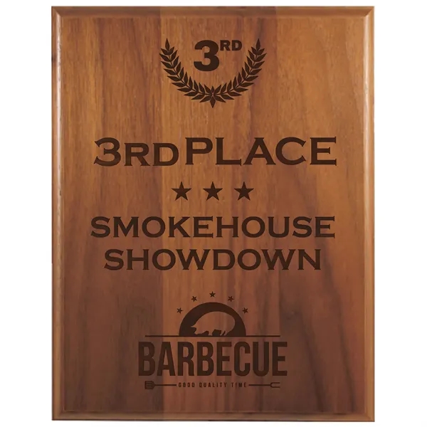 7" x 9" x 3/4" walnut wood step edge plaque with... from ASI 74601 Calico