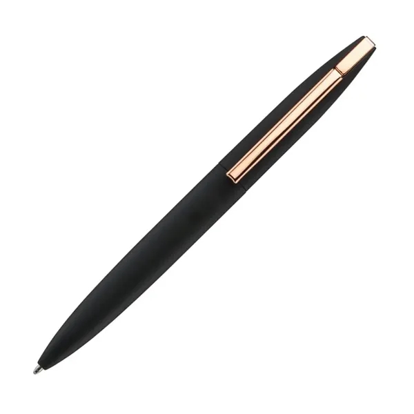 Metal twist-action ballpoint pen with chrome trim and black ink- medium... from ASI 84592 St Regis Group