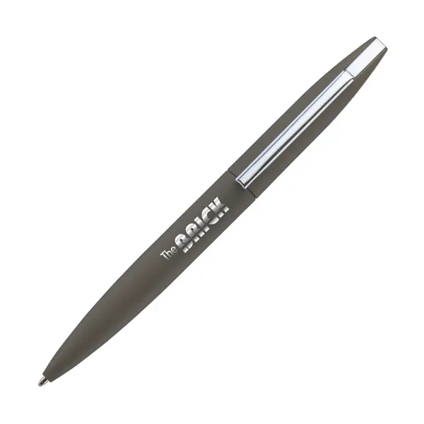 Metal twist-action ballpoint pen with chrome trim and black ink- medium... from ASI 84592 St Regis Group