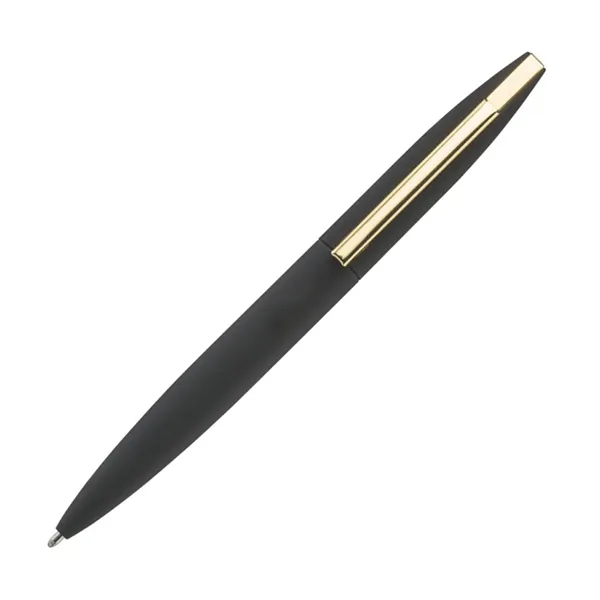 Metal twist-action ballpoint pen with chrome trim and black ink- medium... from ASI 84592 St Regis Group