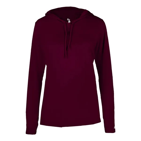 Long sleeve ladies hooded t-shirt... from ASI 84358 S&S Activewear