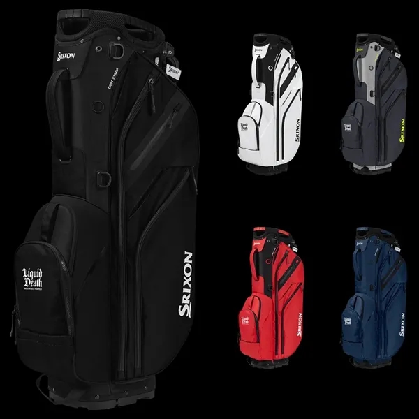 Golf bag with 6-way divider top, 3 full-length dividers, three integrated... from ASI 57653 Gold Bond