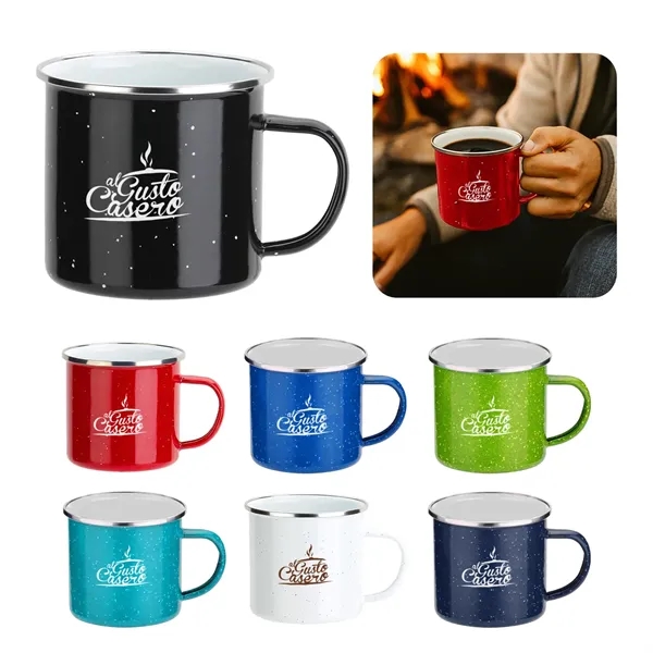 These 17 oz camping mugs are made from porcelain enamel over... from ASI 52710 Lincoln Line