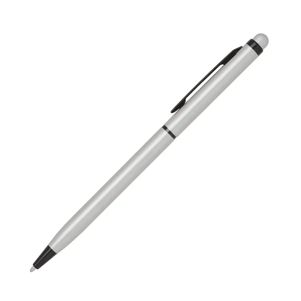 Aluminum twist-action ballpoint pen with a slim, hi-gloss enamel body, black... from ASI 68190 Lungsal / Lungsal