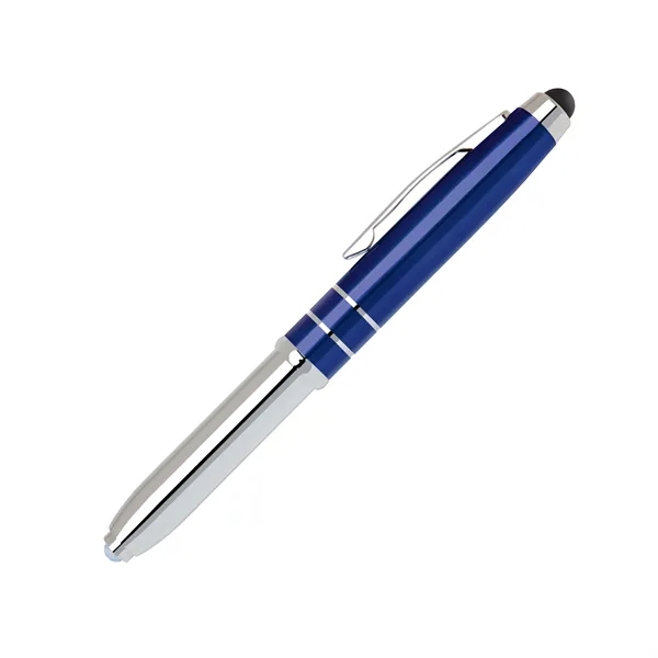 Aluminum cap-off ballpoint pen with easyflow ink, an LED flashlight, and... from ASI 68190 Lungsal / Lungsal