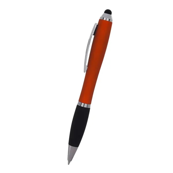 Click action retractable stylus pen with L.E.D. illuminated logo. Push the... from ASI 68190 Lungsal / Lungsal