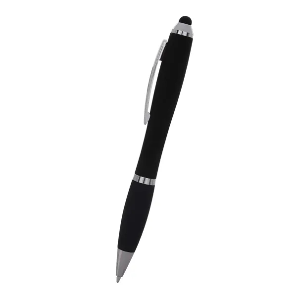Click action retractable stylus pen with L.E.D. illuminated logo. Push the... from ASI 68190 Lungsal / Lungsal