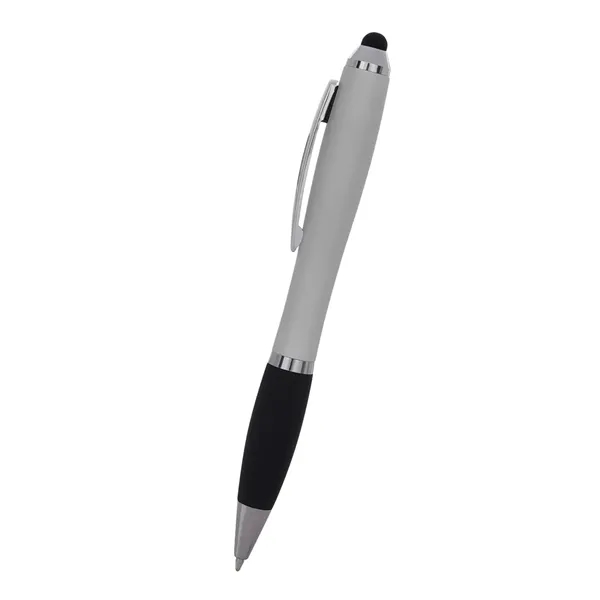 Click action retractable stylus pen with L.E.D. illuminated logo. Push the... from ASI 68190 Lungsal / Lungsal
