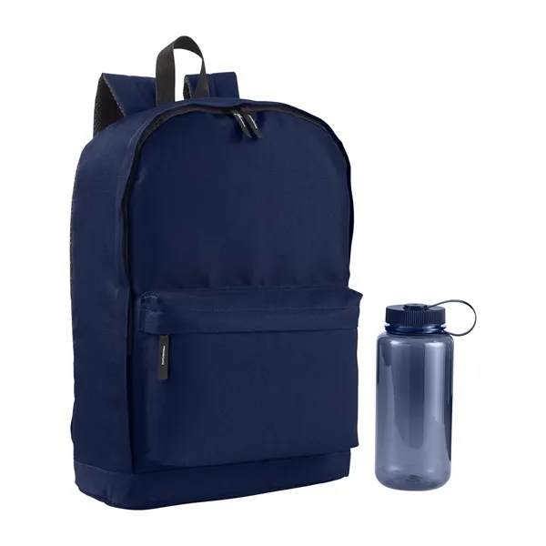 17.2" x 0.748" x 11.82" backpack with a double-zippered main compartment,... from ASI 79530 Prime Line