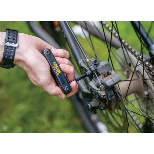 Collapsible bicycle tool for cyclists with hex keys, Phillips and flat... from ASI 72657 Active Life Promo / Active Life Promo
