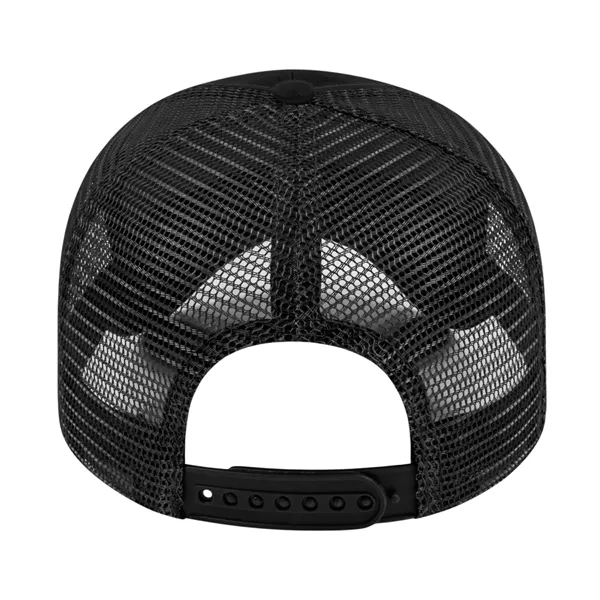 Low profile structured six panel brushed cotton twill cap with plastic... from ASI 43792 Cap America Inc