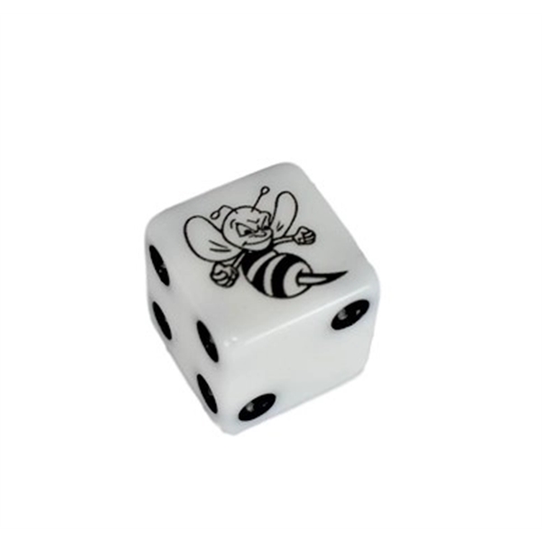 19 mm dice that is available in various colors and customized... from ASI 72657 Active Life Promo / Apres Ski Street Marketing