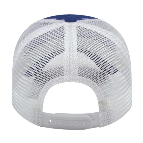 Low profile five panel brushed cotton twill cap with adjustable snapback... from ASI 43792 Cap America Inc