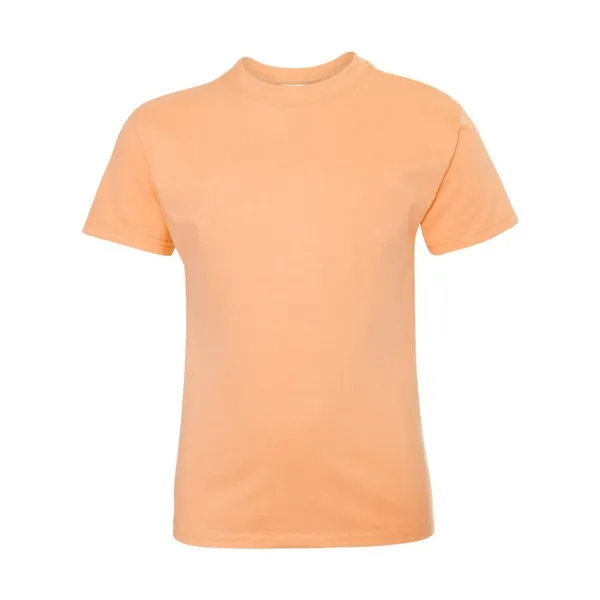 Youth short sleeve T-shirt with lay flat collar, and double-needle stitching.... from ASI 84358 S&S Activewear