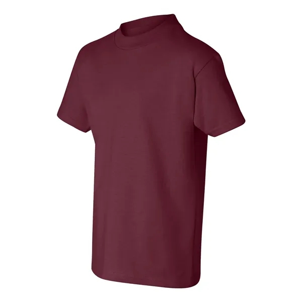 Youth short sleeve T-shirt with lay flat collar, and double-needle stitching.... from ASI 84358 S&S Activewear