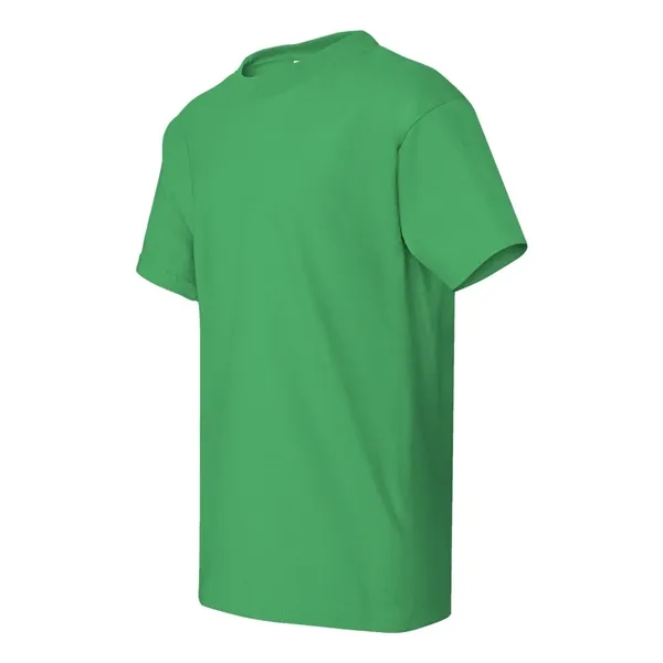 Youth short sleeve T-shirt with lay flat collar, and double-needle stitching.... from ASI 84358 S&S Activewear