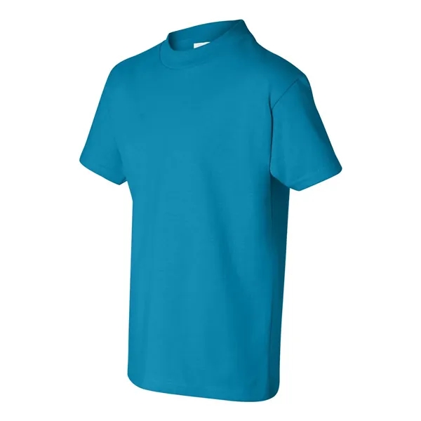 Youth short sleeve T-shirt with lay flat collar, and double-needle stitching.... from ASI 84358 S&S Activewear