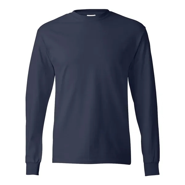 Long sleeve T-shirt made of cotton with double-needle sleeves and bottom... from ASI 84358 S&S Activewear