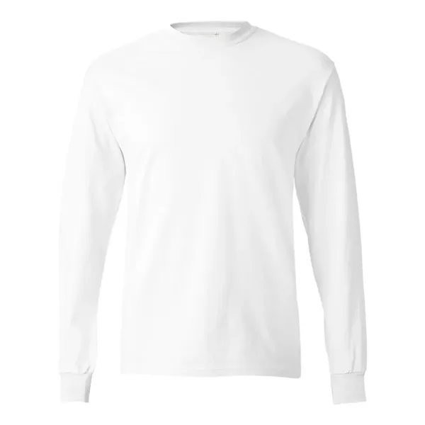 Long sleeve T-shirt made of cotton with double-needle sleeves and bottom... from ASI 84358 S&S Activewear