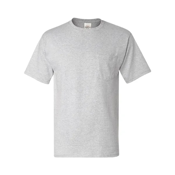 100% ComfortSoft® cotton T-shirt with a pocket, tag-free neck label, and... from ASI 84358 S&S Activewear