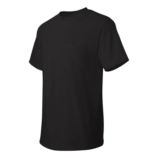 100% ComfortSoft® cotton T-shirt with a pocket, tag-free neck label, and... from ASI 84358 S&S Activewear