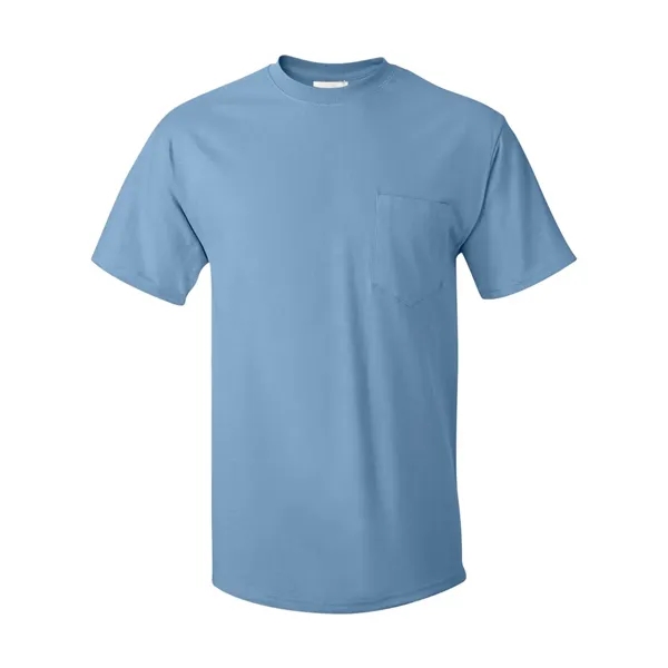 100% ComfortSoft® cotton T-shirt with a pocket, tag-free neck label, and... from ASI 84358 S&S Activewear