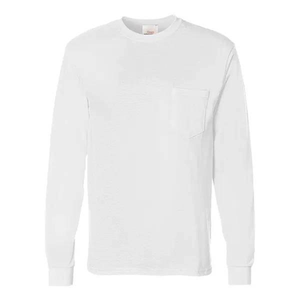 Long sleeve T-shirt made of 100% cotton with a chest pocket,... from ASI 84358 S&S Activewear