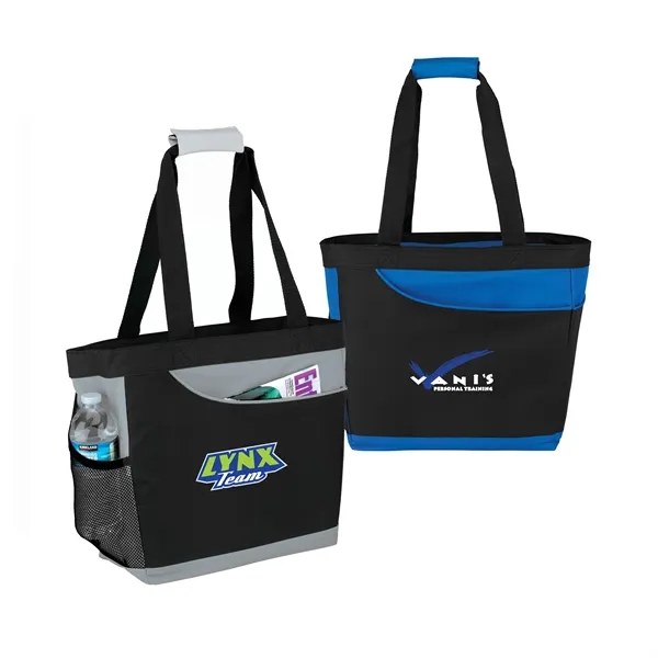 Convertible Cooler Tote with zippered main compartment and removable cooler lining.... from ASI 86565 Seville Gear