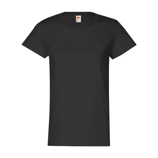Women's crew neck T-shirt made of 100% ComfortSoft® cotton with double-stitched,... from ASI 84358 S&S Activewear