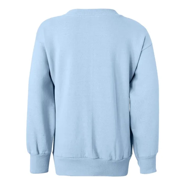 Youth crewneck fleece sweatshirt with double-needle stitching and tag-free neck label.... from ASI 84358 S&S Activewear