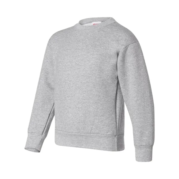 Youth crewneck fleece sweatshirt with double-needle stitching and tag-free neck label.... from ASI 84358 S&S Activewear