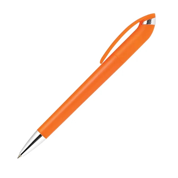 Twist-action ballpoint pen with a brightly solid color barrel with shining... from ASI 68190 Lungsal / Lungsal