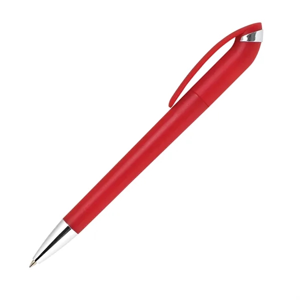 Twist-action ballpoint pen with a brightly solid color barrel with shining... from ASI 68190 Lungsal / Lungsal