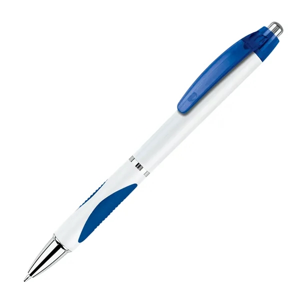 Click action ballpoint pen with bright transparent clip and matching grip.... from ASI 68190 Lungsal / Lungsal
