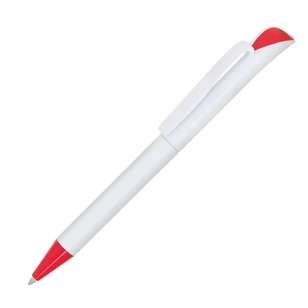 Plastic twist action ballpoint pen with colored tip.... from ASI 68190 Lungsal / Lungsal