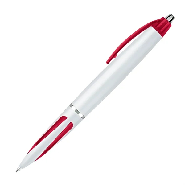 Click action ballpoint pen with white body, colored clip and accents.... from ASI 68190 Lungsal / Lungsal