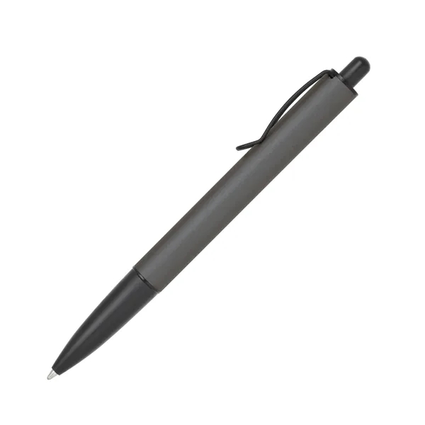 Brass ballpoint pen with click-action mechanism, metallic barrel and black grip,... from ASI 68190 Lungsal / Lungsal
