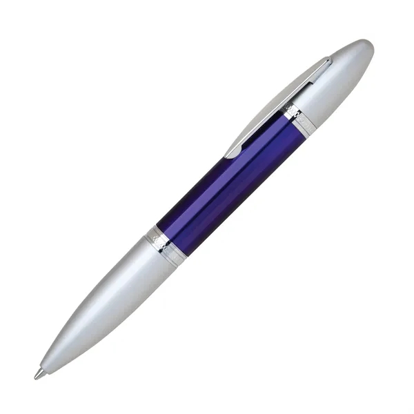 Stainless steel twist-action pen available in several translucent colors.... from ASI 68190 Lungsal / Lungsal